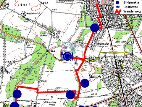 Wanderkarte (Bild: Berliner Forsten)