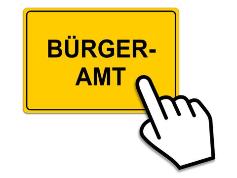 Ornament Schild Bürgeramt