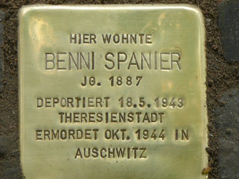 Stolperstein für Benni Spanier