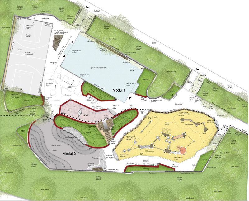 Entwurf Spielplatzgestaltung