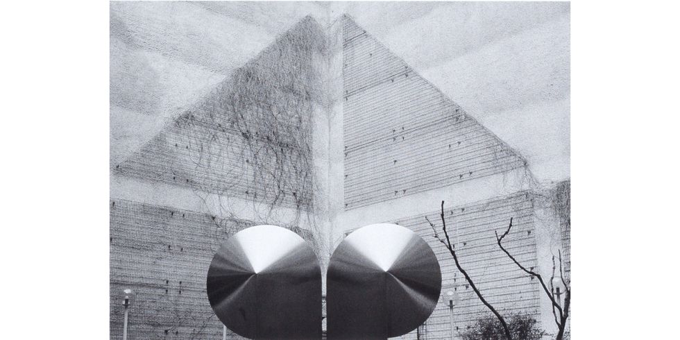 Efraim Habermann, Hof in Charlottenburg, 1984, C-Print