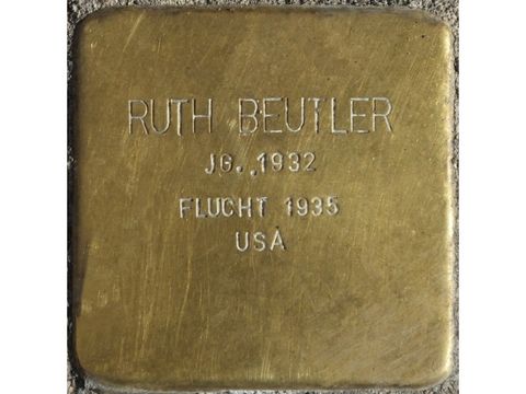 Stolperstein Ruth Beutler (Bild: Stolpersteine-Initiative CW, Hupka)