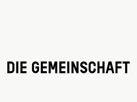 Schriftzug "Die Gemeinschaft"