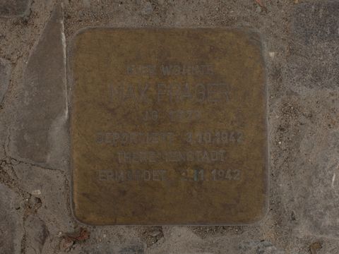 Stolperstein Max Prager, Foto: Bukschat & Flegel