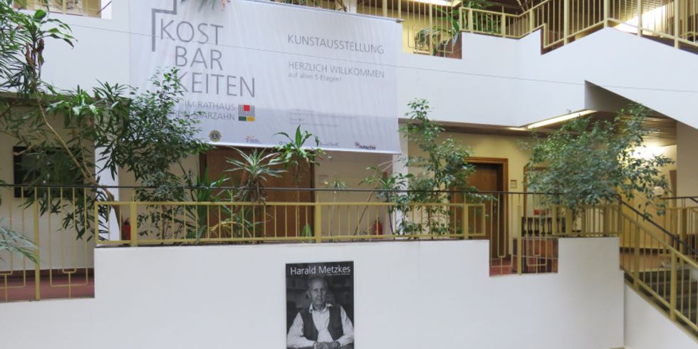 Kunstausstellung im Foyer des alten Rathauses