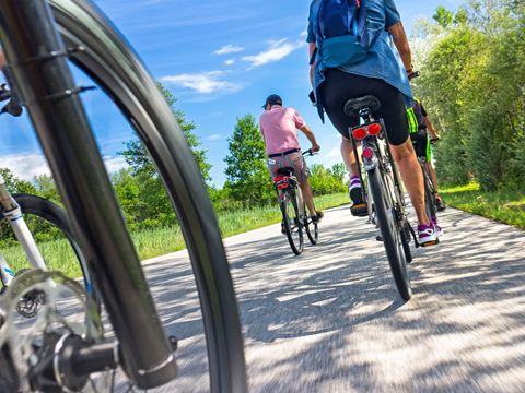 Radler auf Fahrradtour
