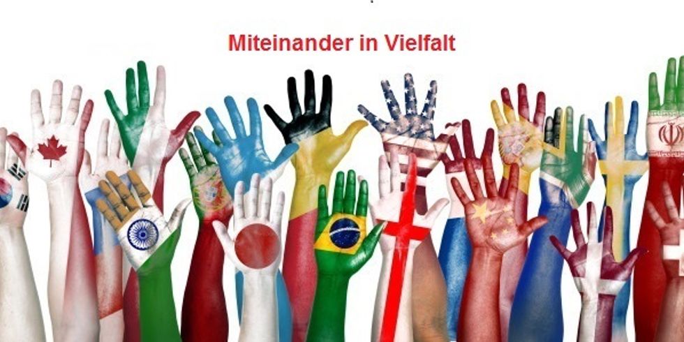 Miteinander in Vielfalt Schrift
