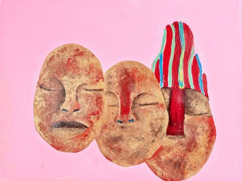 Ashley Scott: Bubi Mbini, Acryl auf Papier, 2020 (Bild: BA Reinickendorf)