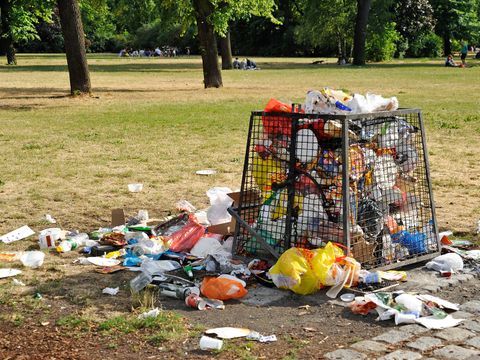 Kein Müll im Park