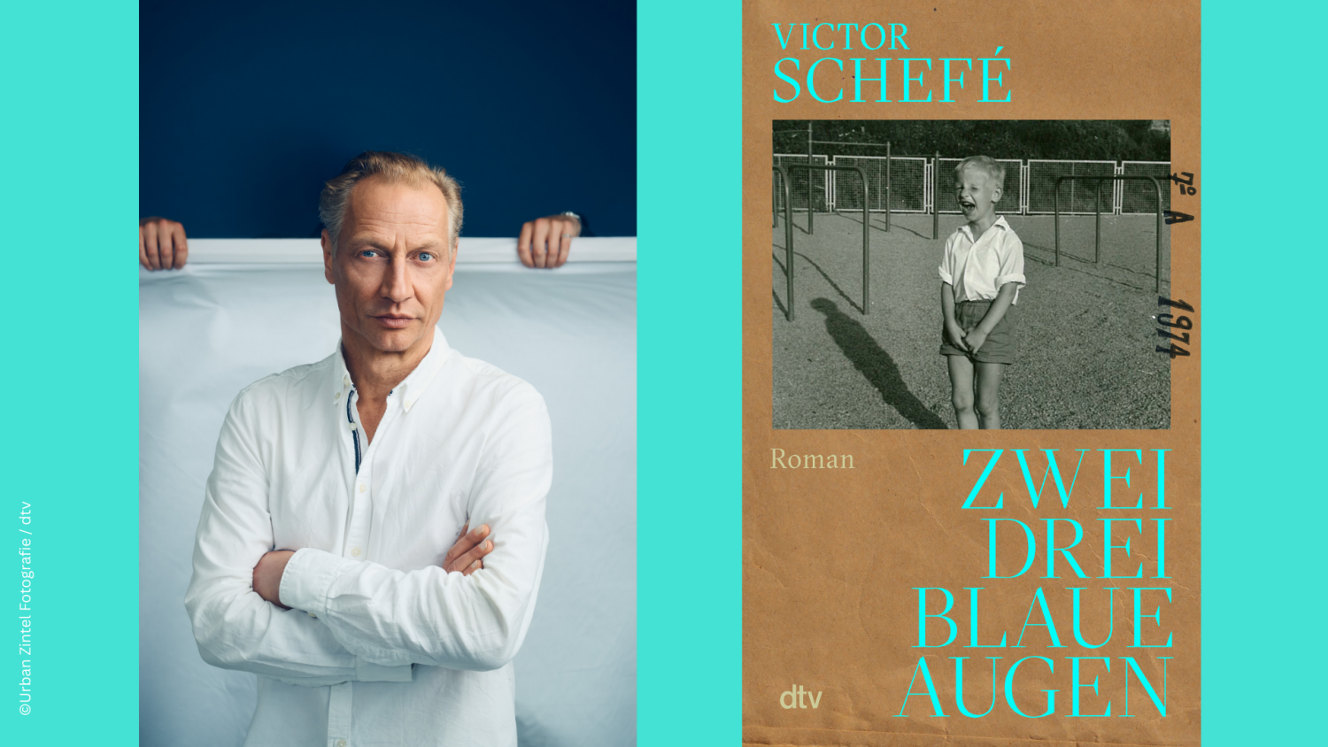 Portraitfoto des Autoren und Coverabbildung
