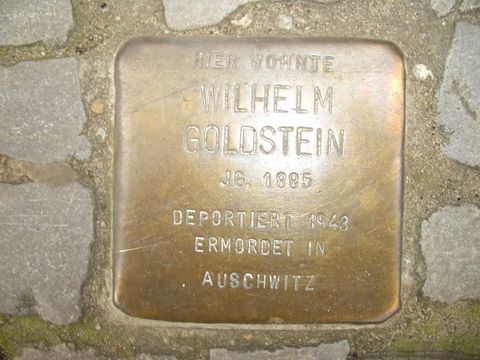 Stolperstein für Wilhelm Goldstein, 27.07.2011