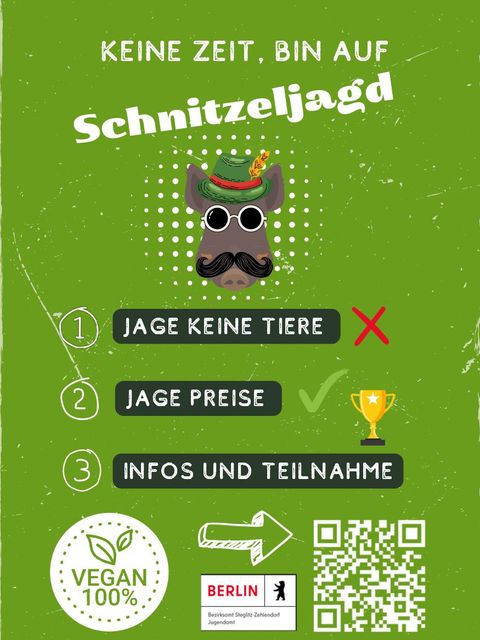 Flyer: Schnitzeljagd (Bild: Bezirksamt Steglitz-Zehlendorf)