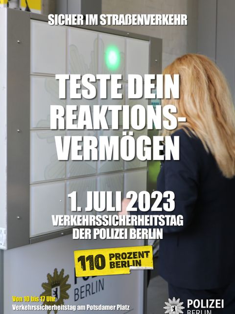 Reaktionswand (Bild: Polizei Berlin)