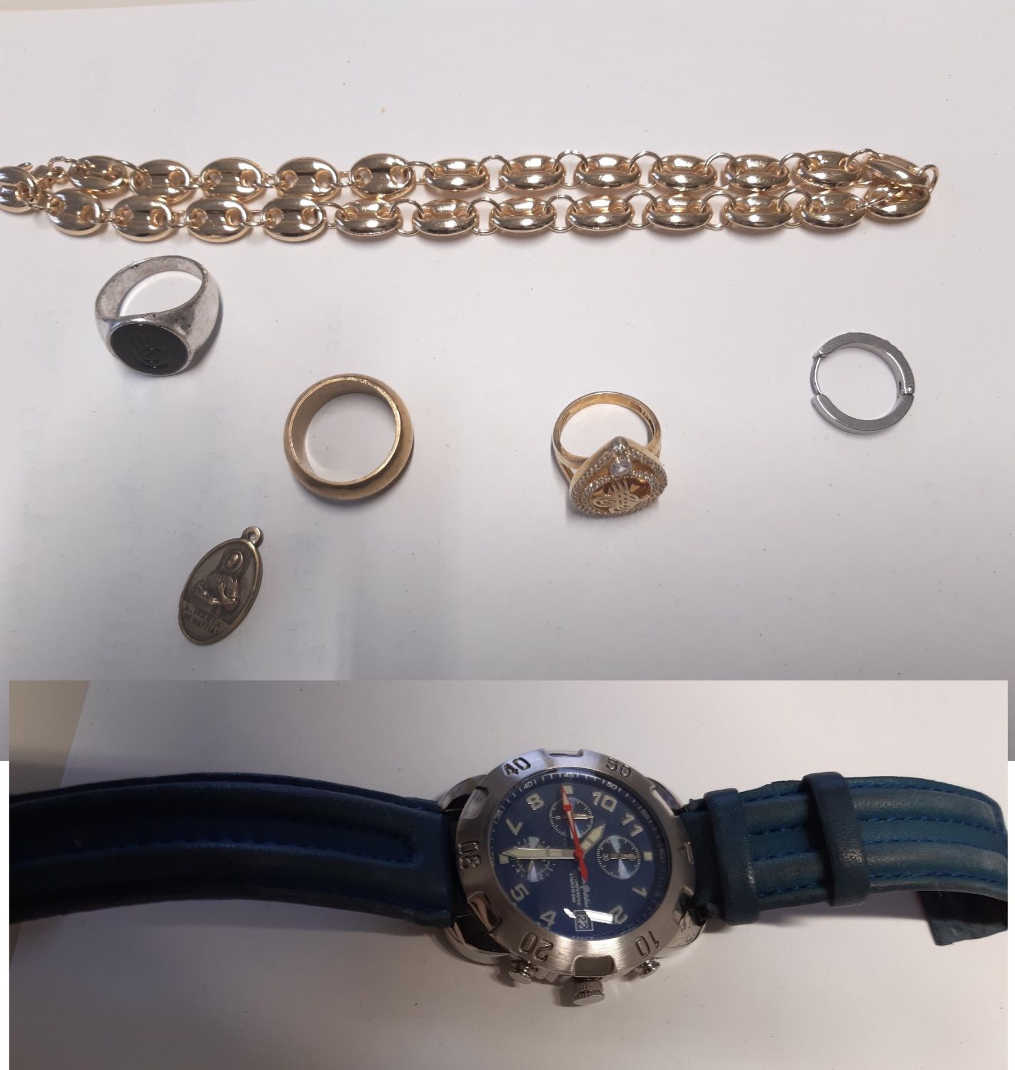Schmuck und Armbanduhr