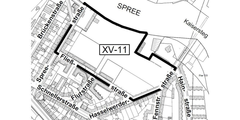 B-Plan XV-11 Geltungsbereich