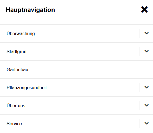 Haupt-Navigation Pflanzen-Schutz-Amt