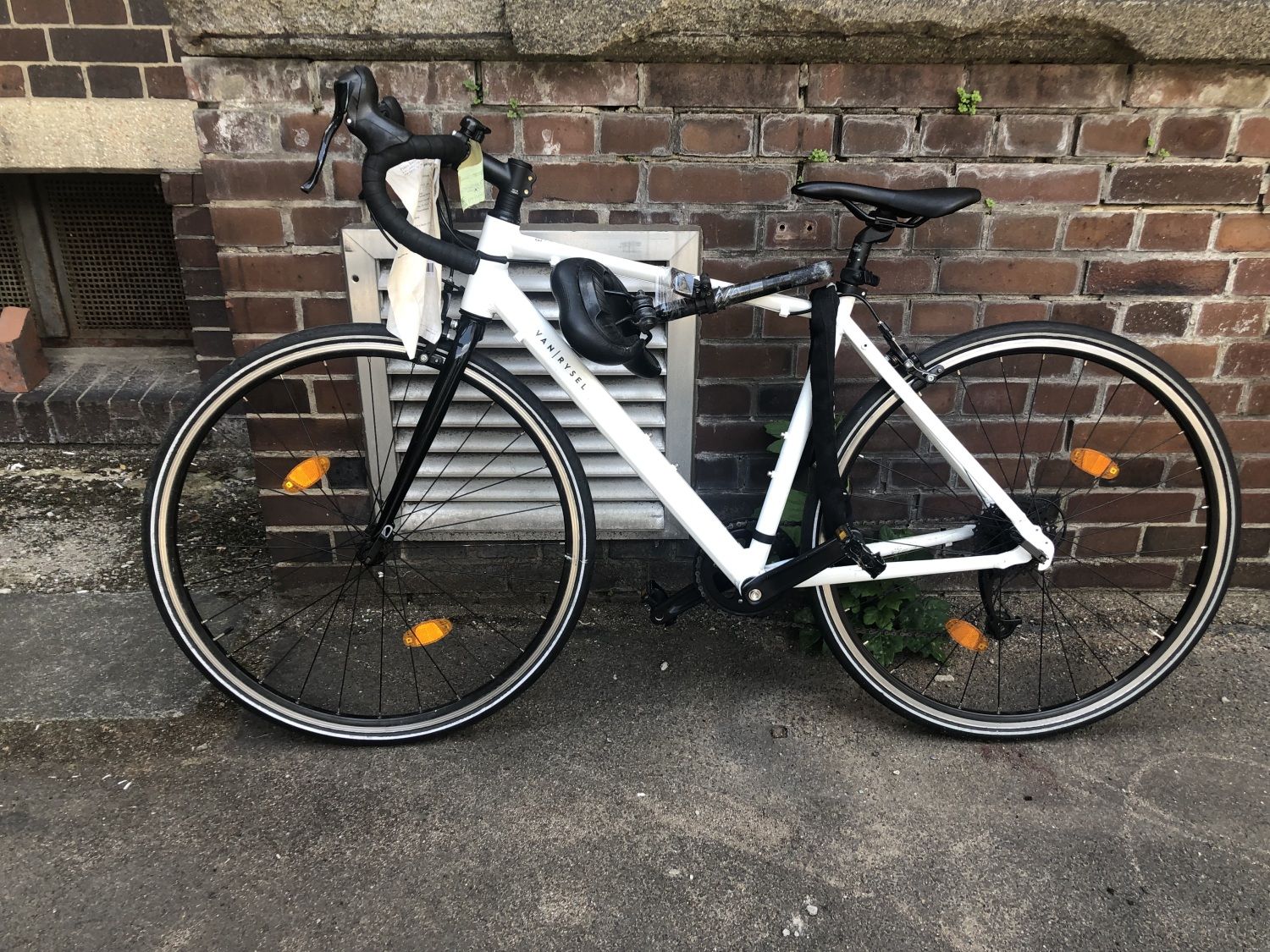 Weißes Rennrad