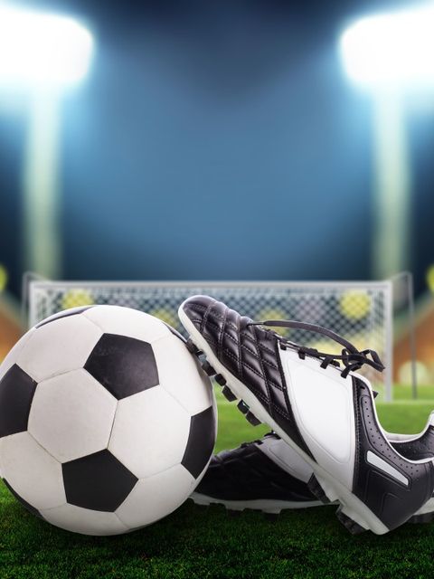 Fußball und Fußballschuhe