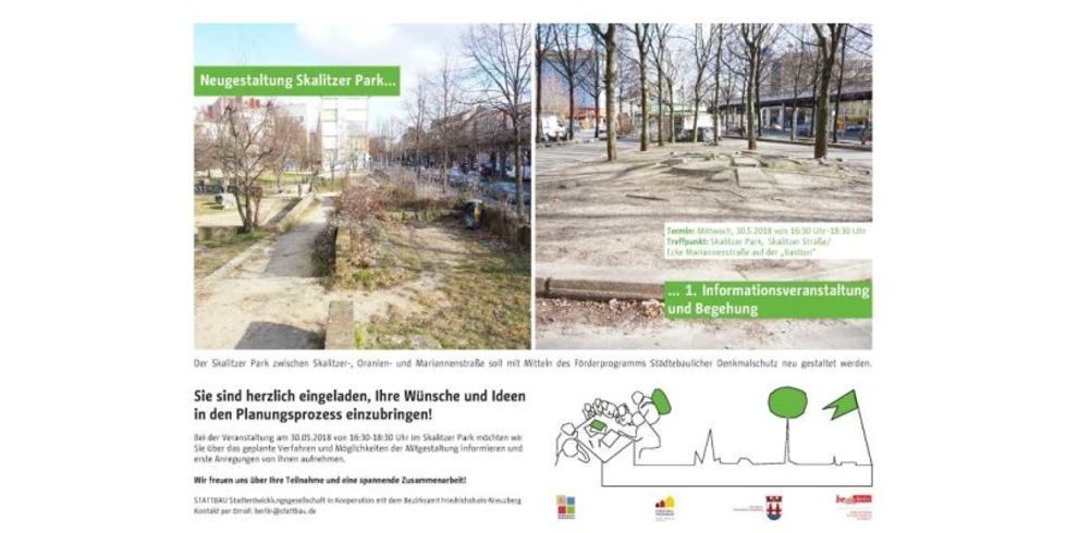 Plakat Neugestaltung Skalitzer Park