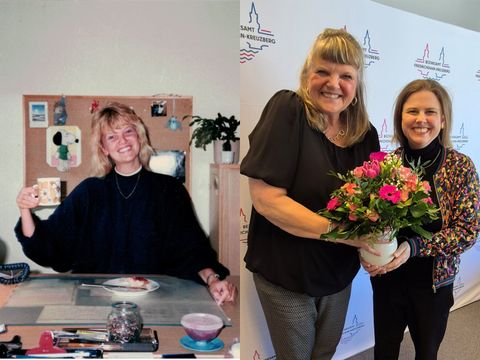 Martina Teschner und Bezirksbürgermeisterin Clara Herrmann