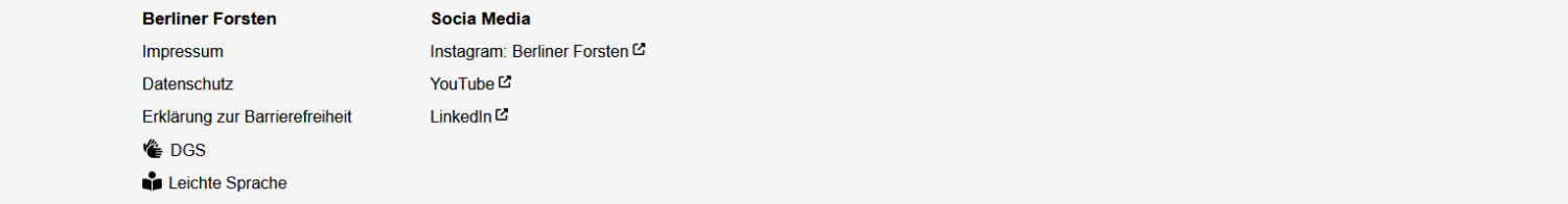 Link-Listen Berliner Forsten