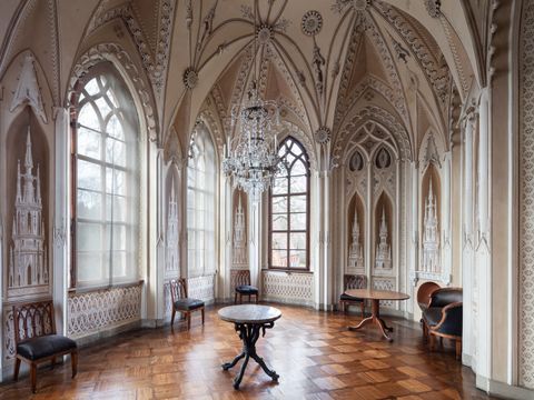 Pfaueninsel: Großer Saal in der Meierei, 2019 (Bild: Stiftung Preußische Schlösser und Gärten (SPSG), Andreas Lechtape)