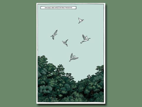Zeichnung aus Lucie Lomová "Die Wilden"