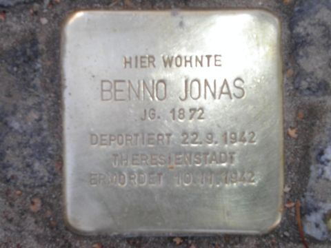 Stolperstein Benno Jonas, Okt. 2012