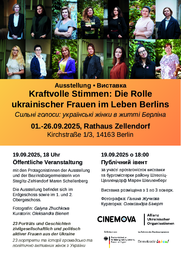 Флаєр А4 Kraftvolle Stimmen DE/UA