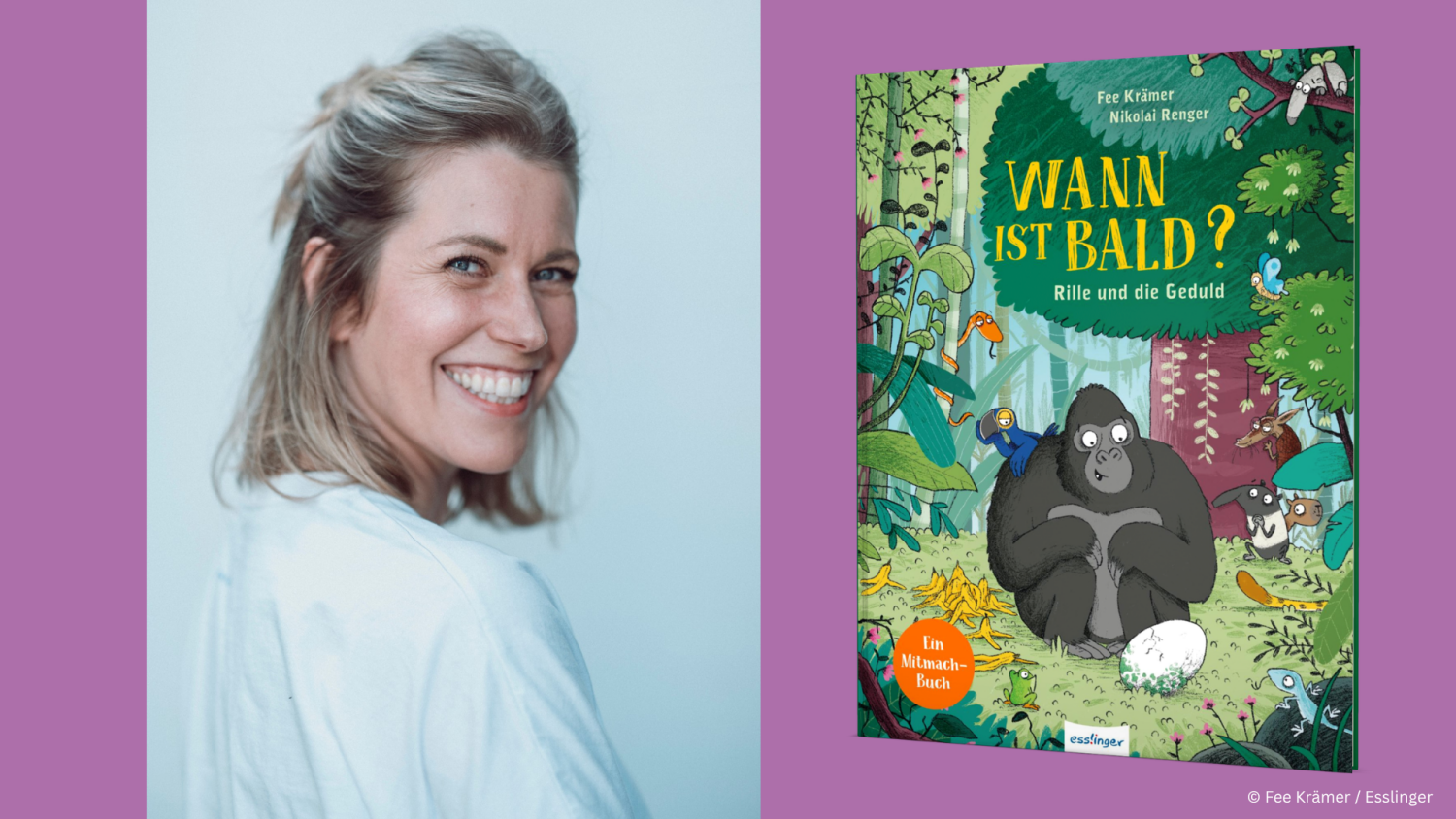 Portraitfoto der Autorin und Coverabbildung