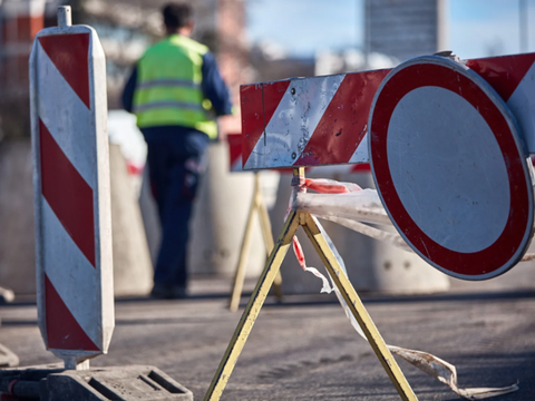 Sperrung Baustelle