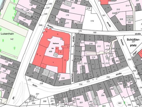 Auszug aus dem Liegenschaftskataster Rathaus Köpenick