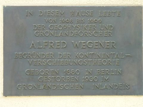 Gedenktafel für Alfred Wegener, 29.3.2014