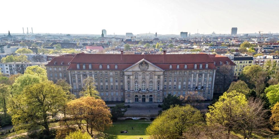 Kammergericht Ansicht vom Kleistpark Perspektive von oben