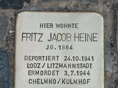 Stolperstein für Fritz Jacob Heine