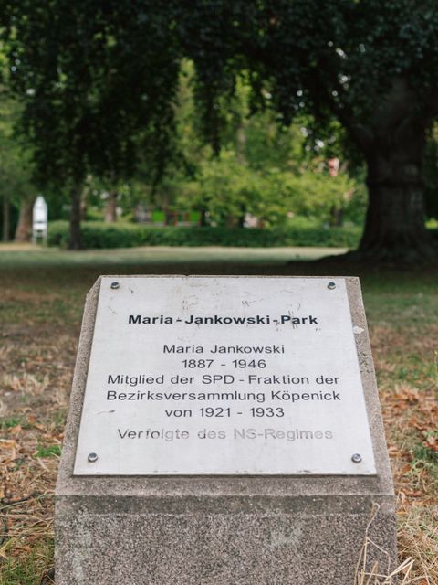 Gedenktafel - Maria Amalie Jankowski (Bild: Matthias Wiedebusch)