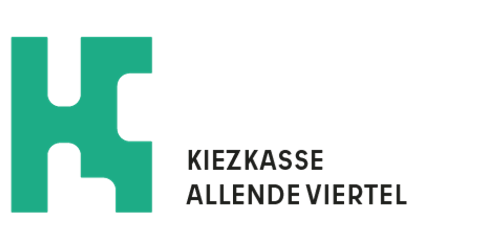 Grafisches Puzzleteil mit der Aufschrift Kiezkasse Allende-Viertel
