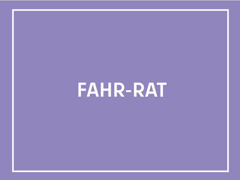 Teaser mit der Aufschrift FahrRat