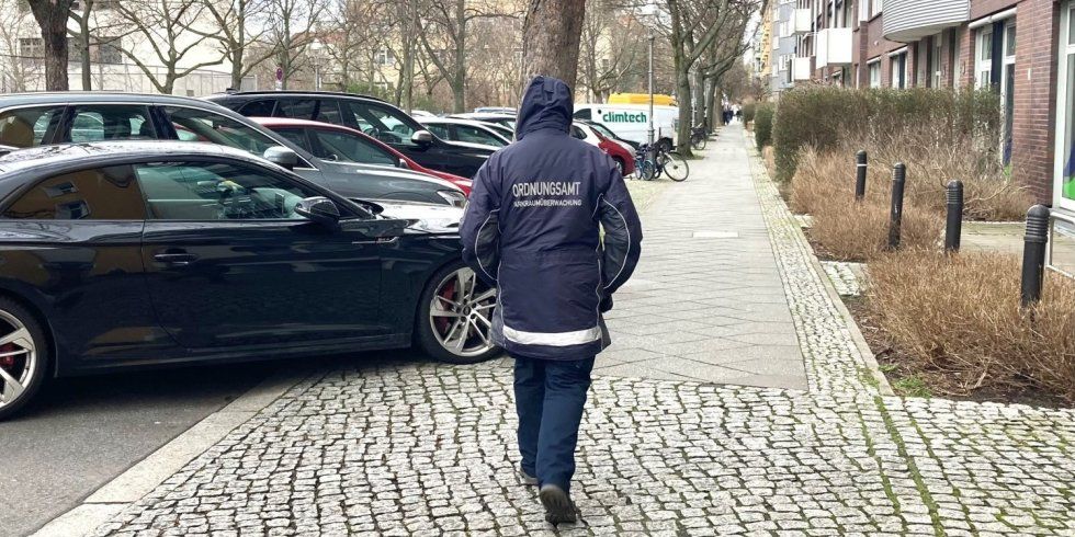 Das Ordnungsamt im Einsatz.