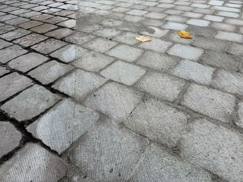 Kopfsteinpflaster in der Corinthstraße