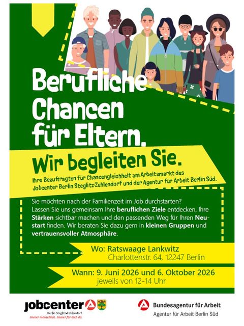 Flyer Veranstaltung Berufliche Chancen für Eltern.