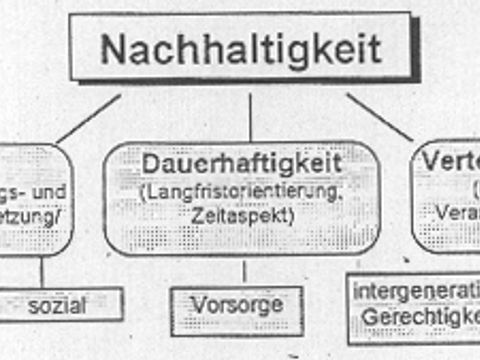 Diagramm zum Thema Nachhaltigkeit