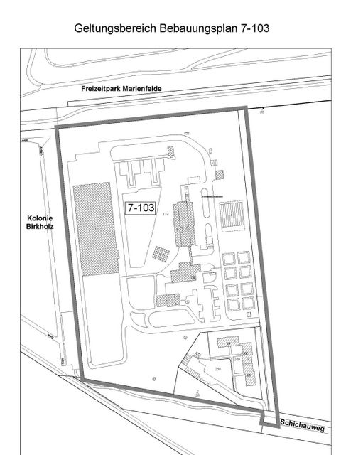 Geltungsbereich Bebauungsplan 7-103