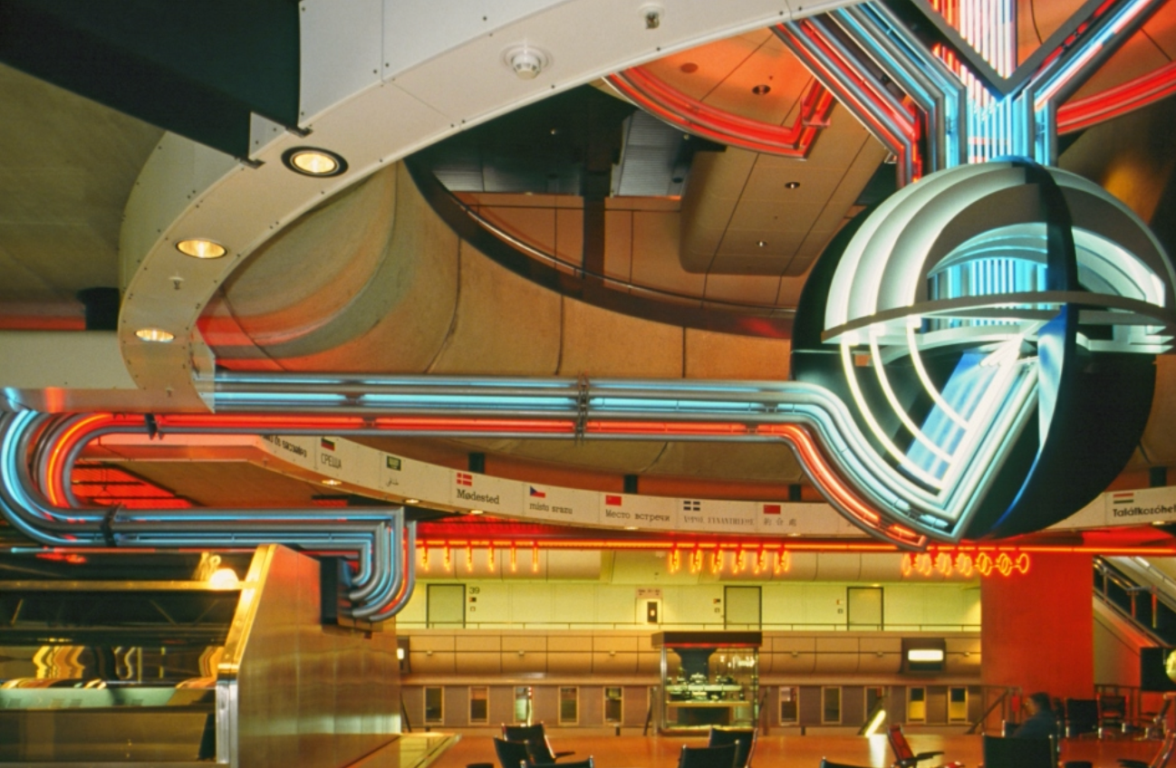 Internationales Congress Centrum ICC Berlin, Informations - und Leitsystem GROSSE LICHTPLASTIK 1974–79.