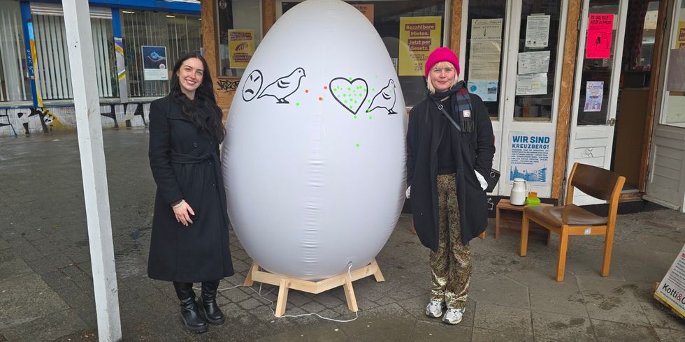 Tauben-Ei am Kottbusser