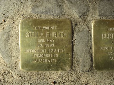 Stolperstein Stella Ehrlich, Foto: F. Siebold, 2012