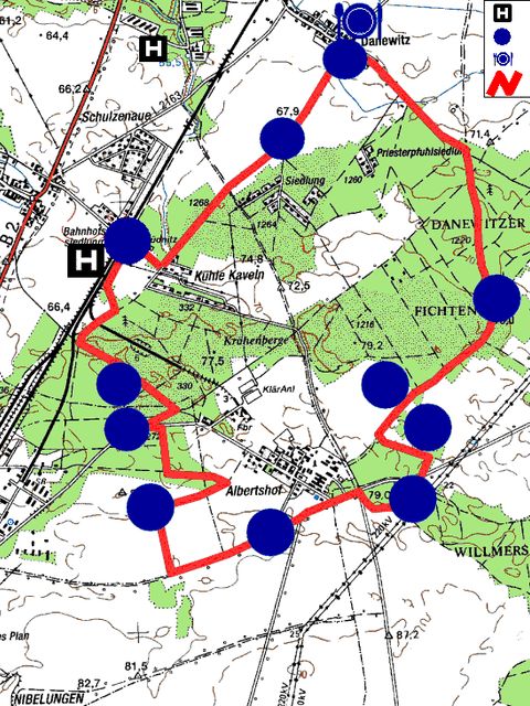Wanderkarte (Bild: Berliner Forsten)