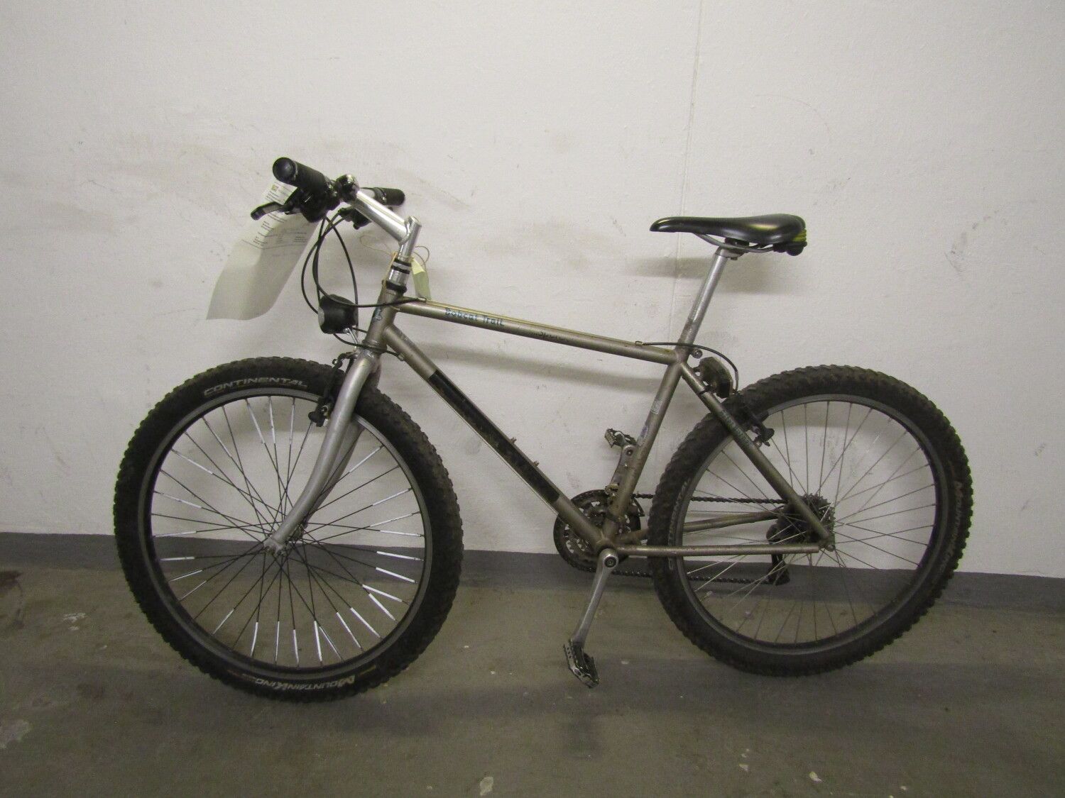 Silbernes Herrenfahrrad