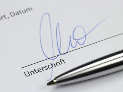 Unterschrift