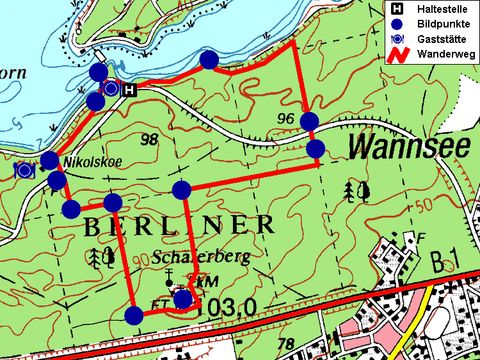 Wanderkarte (Bild: Berliner Forsten)